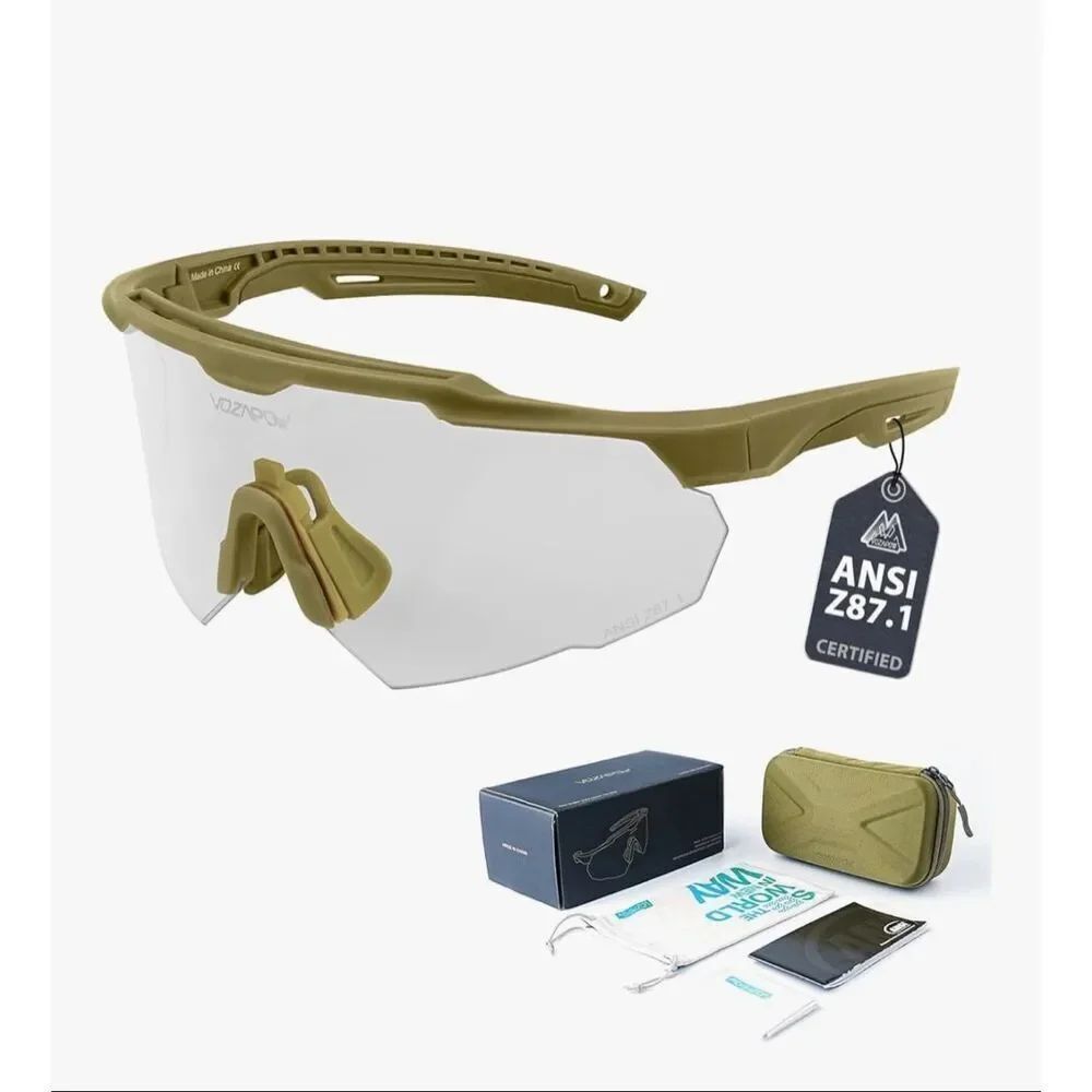 VOZAPOW Shooting Glasses Anti Fog with High Definition Lenses, ANSI Z87+ Certifi